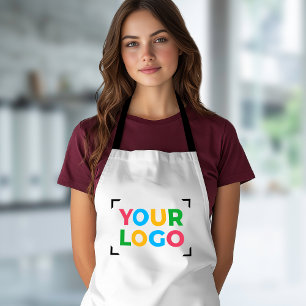 Your Logo Here Restaurant, Bakery White Apron