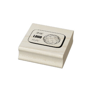 Your Logo Here Rubber Stamp