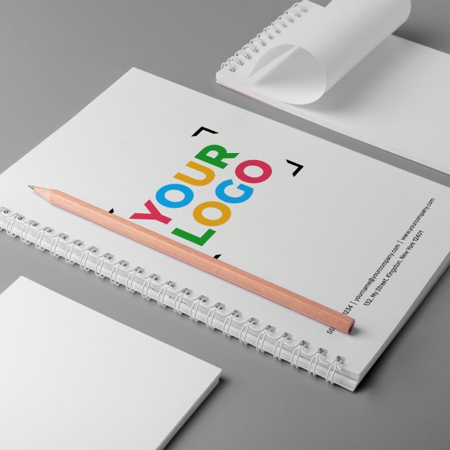 Your Logo Here Simple Business Promotional Notebook (Creator Uploaded)