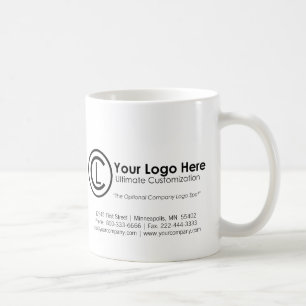 Your Logo Here Simple & Custom Coffee Mug Cup