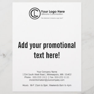 Your Logo Here Simple & Custom Marketing Flyer