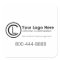 Your Logo Here Simple & Custom Promotion Stickers