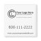 Your Logo Here Simple & Custom Promotional Magnet
