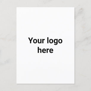 your logo here simple minimal  classic  postcard