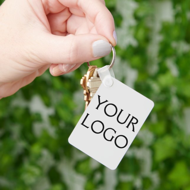 Your logo here social media watercolor name        key ring (Hand)