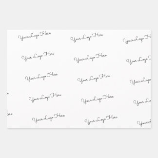 Your Logo Here Wrapping Paper Sheet
