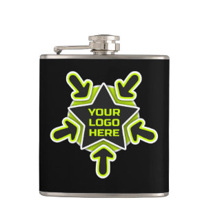 Your logo hip flask