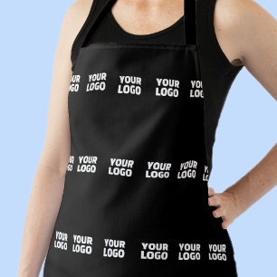 Your Logo   Horizontally Tiled Stripe Pattern  Apron