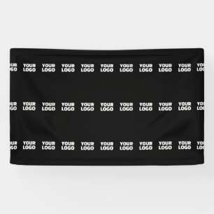 Your Logo   Horizontally Tiled Stripe Pattern  Banner