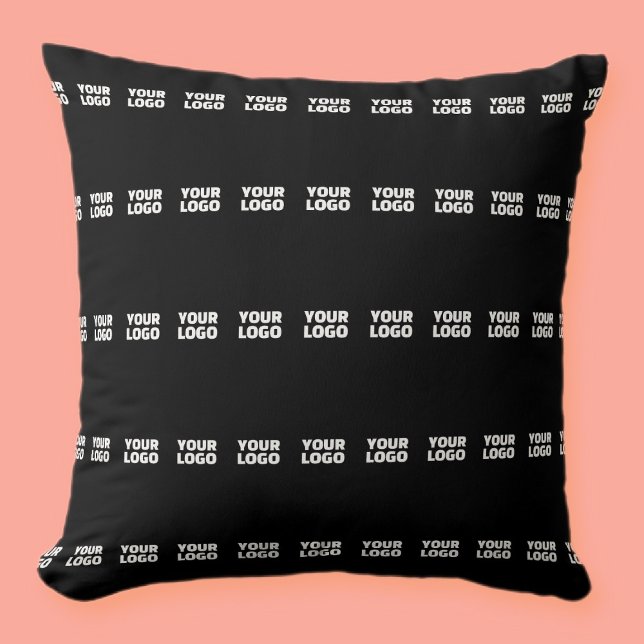 Your Logo | Horizontally Tiled Stripe Pattern  Cushion (Creator Uploaded)