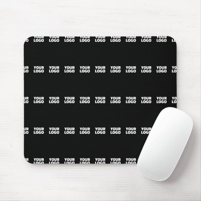 Your Logo | Horizontally Tiled Stripe Pattern  Mouse Mat (With Mouse)
