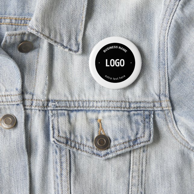 Your Logo, Image or Design & Editable Text 6 Cm Round Badge (In Situ)