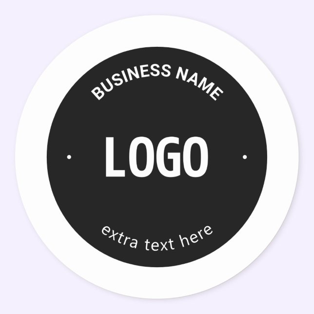 Your Logo, Image or Design & Editable Text Classic Round Sticker (Creator Uploaded)