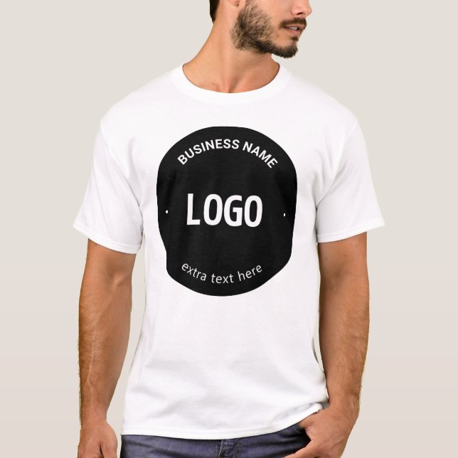 Your Logo, Image or Design & Editable Text T-Shirt (Front)