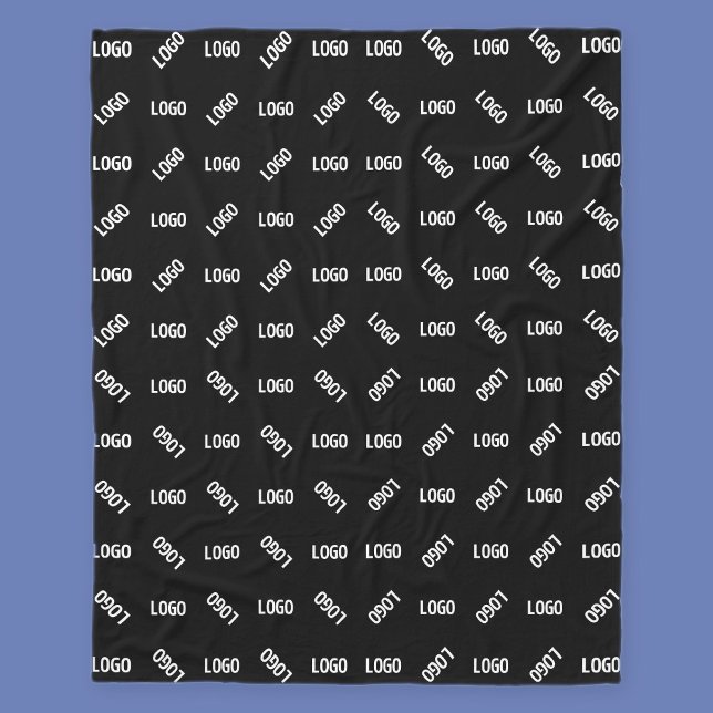 Your Logo/Image | Unique Modern Geometric Patten Fleece Blanket (Creator Uploaded)