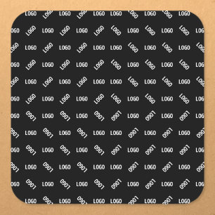 Your Logo/Image   Unique Modern Geometric Patten Square Sticker