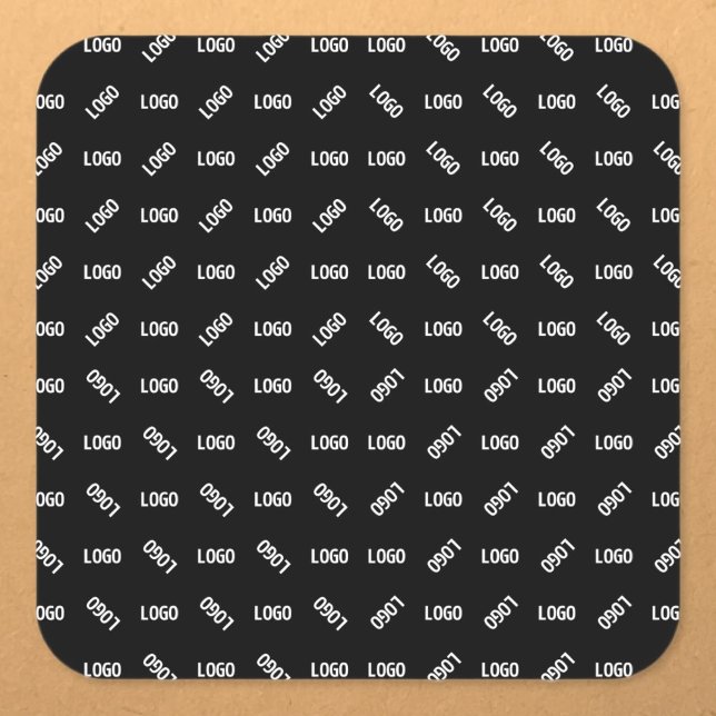 Your Logo/Image | Unique Modern Geometric Patten Square Sticker (Creator Uploaded)