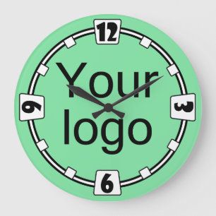 Your logo, logo, simple, minimalist, office large clock