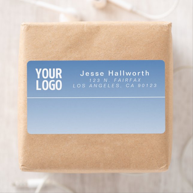 Your Logo | Modern Business Blue Return Address (Insitu)