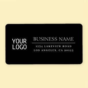 Your Logo   Modern Classic White & Black Label