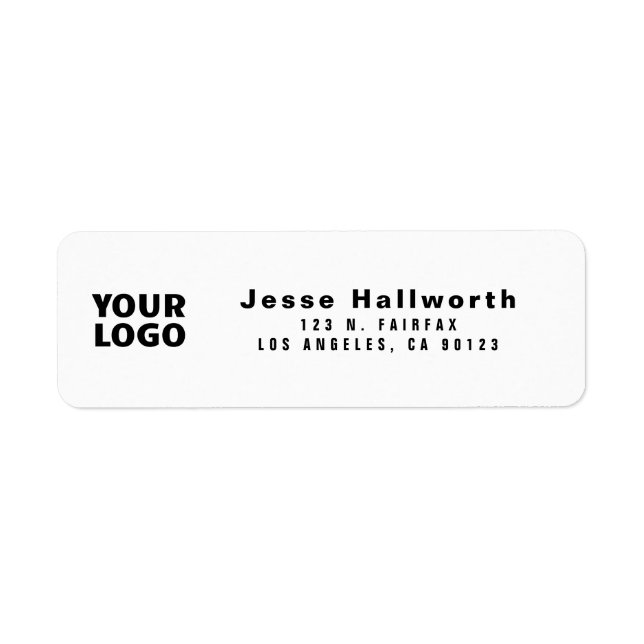 Your Logo | Modern Customizable Return Address (Front)