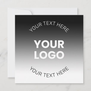 Your Logo   Modern Editable Black & White Gradient Invitation