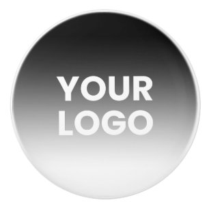 Your Logo & Modern Editable Colour Gradient Ceramic Knob