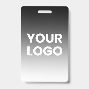 Your Logo & Modern Editable Colour Gradient ID Badge