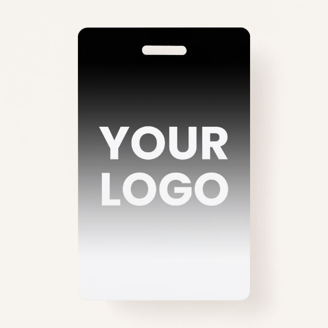 Your Logo & Modern Editable Colour Gradient ID Badge (Front)