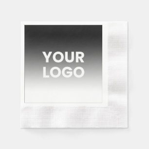 Your Logo & Modern Editable Colour Gradient Napkin