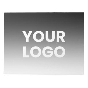 Your Logo & Modern Editable Colour Gradient Notepad
