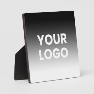 Your Logo & Modern Editable Colour Gradient Plaque