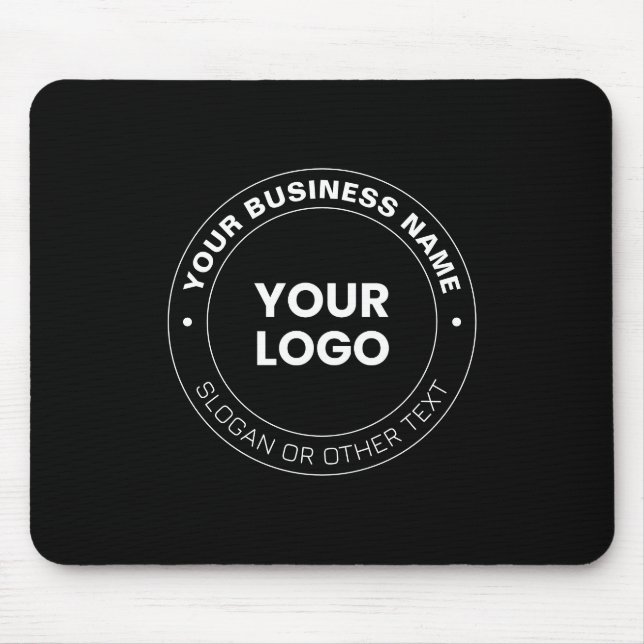 Your Logo | Modern Editable Text & Elements  Mouse Mat (Front)