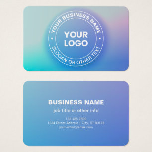 Your Logo   Modern Fading Colour Ombre & White Tex