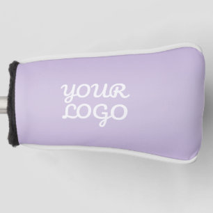 Your Logo & Modern Simple Ombre   Dark Gray Golf Head Cover