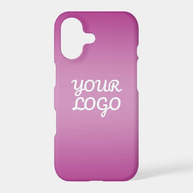Your Logo & Modern Simple Ombre | Purple (Back)