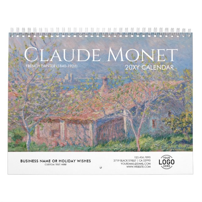 Your Logo Monet Art Business Gift Promotional 2023 Calendar (Cover)