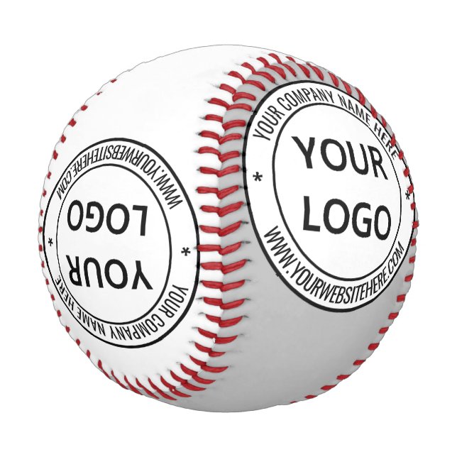 Your Logo Name Baseball Stamp Design Choose Colour (Angled)