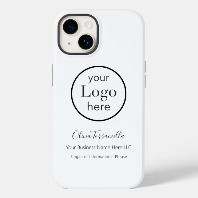 Your Logo Name Business Case-Mate iPhone Case (Back)