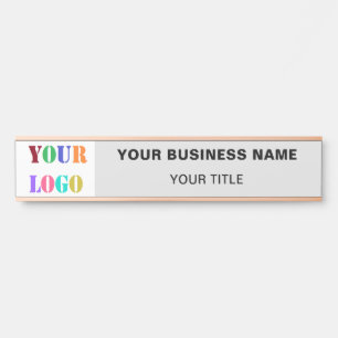 Your Logo Name Info Color Company Office Door Sign