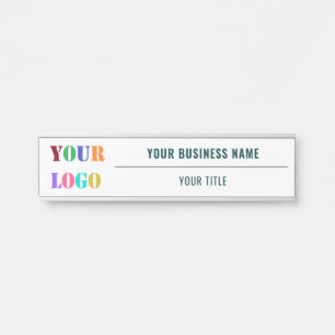 Your Logo Name Title Door Sign - Choose Colours