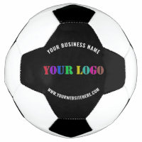 Your Logo Name Website and Colour Promo Soccer Bal
