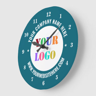 Your Logo Name Website Colors Clock Promotional