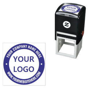 Your Logo Name Website Colour Professional Stamp