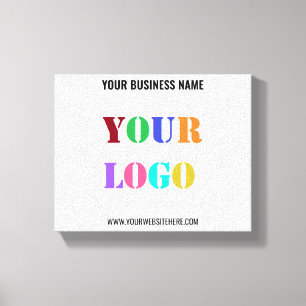 Your Logo Name Website Promotional Canvas Print