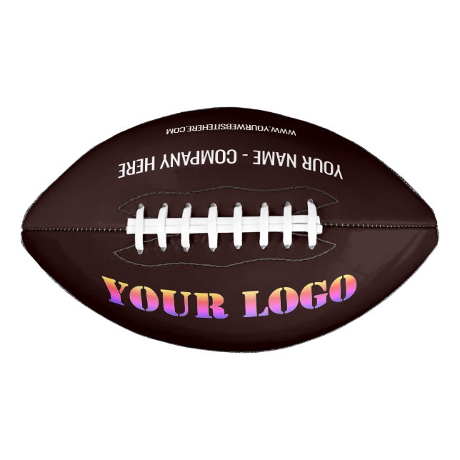 Your Logo Name Website Promotional Personalised American Football (Front)