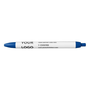 Your Logo Name Website Promotional Personalised Blue Ink Pen
