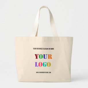 Your Logo Name Website Promotional Personalised Large Tote Bag