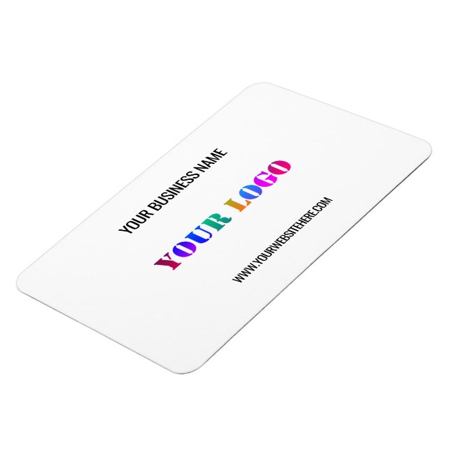 Your Logo Name Website Promotional Personalised Magnet (Left Side)