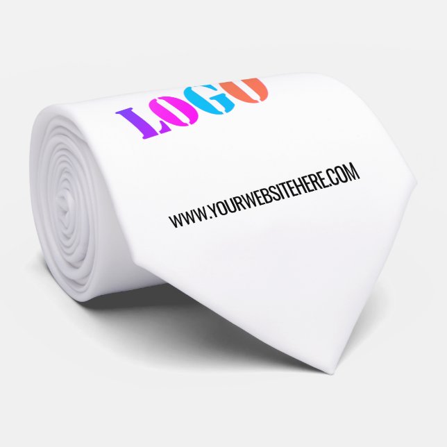 Your Logo Name Website Promotional Personalised Tie (Rolled)